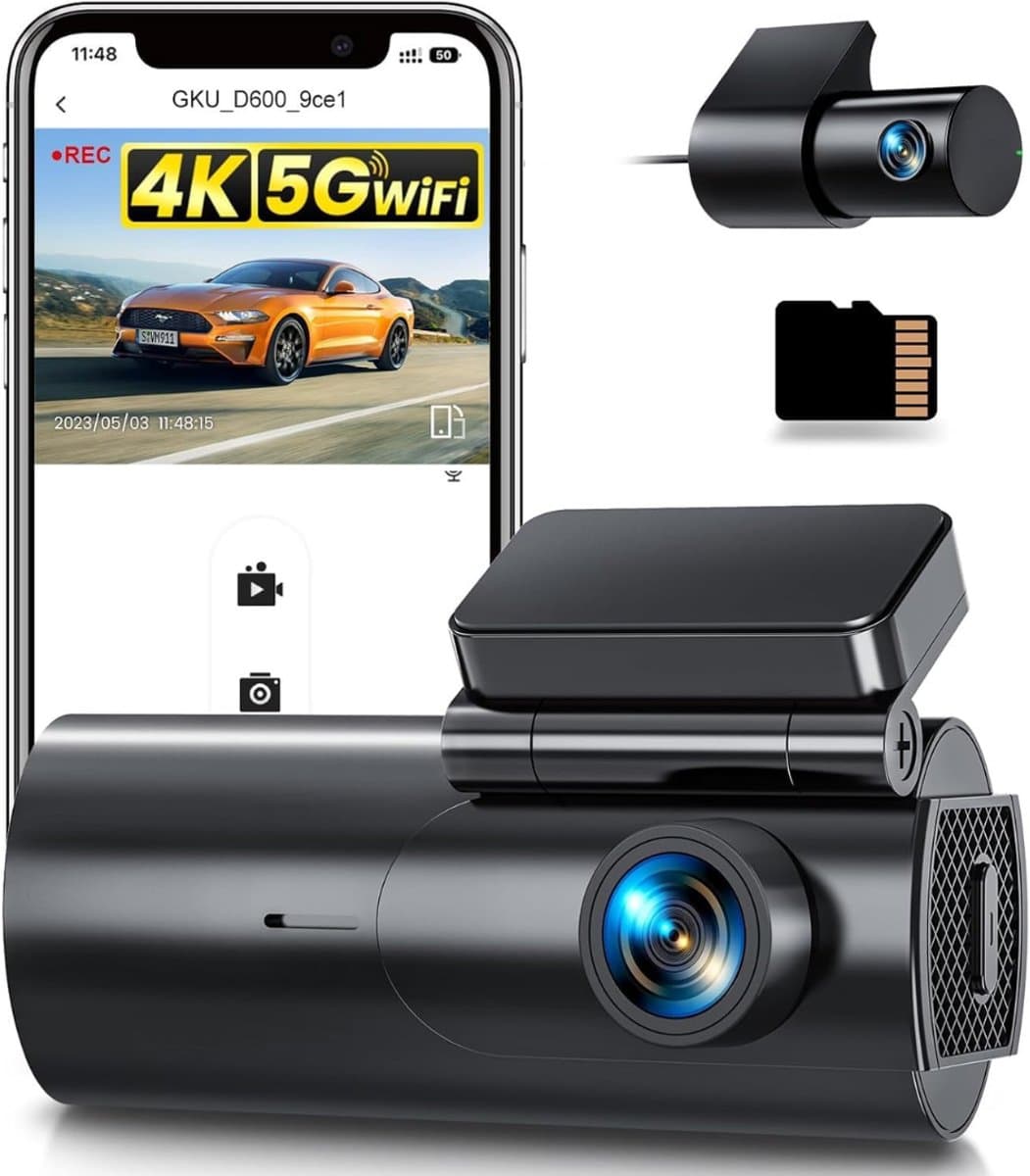 Nexvo® Dashcam Voor en Achter - Dashcam - Dashcam Voor Auto - Zwart -‎ 5cm x 10cm x 4cm — afbeelding 1
