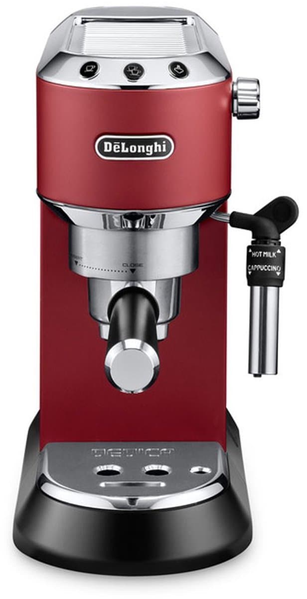 DeLonghi Dedica Style EC 685.R - Pistonmachine - Espresso Apparaat - 15 bar - Rood — afbeelding 1