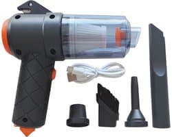 Starlyf Clean All Vac 3-in-1 - Draadloze Mini Kruimeldief, Blazer en Opblaaspomp met Gordelsnijder en Noodhamer