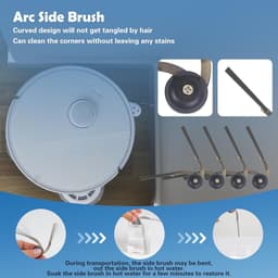18 stuks Accessoires geschikt voor Roborock Qrevo Curv,Qrevo Curv S5X,Qrevo Edge,Qrevo Edge S5A,Qrevo S5V, P20 Pro stofzuiger - 2 hoofdborstels,2 HEPA-filters,6 stofzakken,4 reinigingsdoeken,4 zijborstels — thumbnail 2