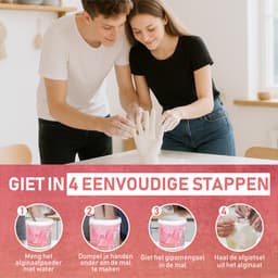 Familie Gipshandenset - 3D Gipsafdruk Set - Handafdrukset - Hand Casting Kit voor Gips Handen Maken - DIY - Handgietset - 3D Afdrukken Gieten — thumbnail 4