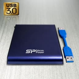 Externe Harde Schijf 2000 GB Blauw - Duurzaam en Compact — thumbnail 2