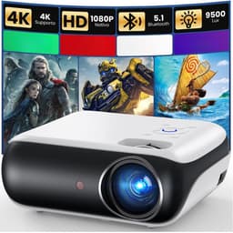 Aurixi® Mini beamers - Projector - Mini beamer - Wit -‎4cm x 4cm x 9cm — thumbnail 1