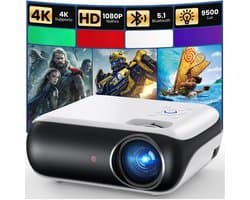 Aurixi® Mini beamers - Projector - Mini beamer - Wit -‎4cm x 4cm x 9cm