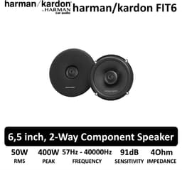 Harman Kardon FIT6 – 6,5 inch 2-weg Coaxiale Luidsprekers – 50W RMS – 400W Piek – Met Grille — thumbnail 5