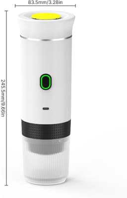 Florixa® Draagbare Koffiemachine - Blender To Go - Draagbare Blender - Wit - 27cm x 9cm x 9cm — thumbnail 3