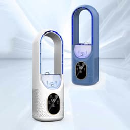 Draagbare airconditioner met ventilator, verdampingskoeler, USB-airconditioner met ventilatorsnelheid en timer, mini-bureauventilator, geschikt voor kantoorgebruik (wit). — thumbnail 4
