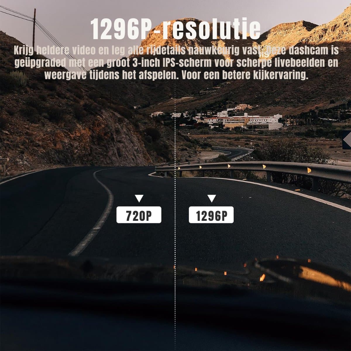 RWB® Dashcam Voor en Achter - Dashcam - Dashcams - Zwart - ‎9 x 4 x 5 cm — afbeelding 1