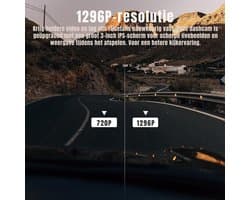 RWB® Dashcam Voor en Achter - Dashcam - Dashcams - Zwart - ‎9 x 4 x 5 cm
