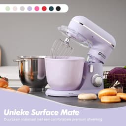 Keukenmachine 1300W met 10 snelheden en dubbele mengkommen - Elektrische standmixer — thumbnail 4