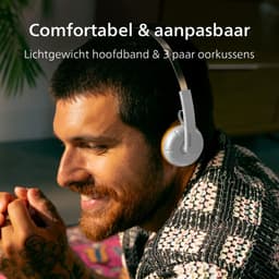 PHILIPS TAH2000WT/00 Draadloze on-ear koptelefoon - multipoint aansluiting - Retro Look - Light Weight - Wit — thumbnail 5