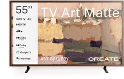CREATE - QLED 4K 55" Smart TV met antireflectiescherm en kunstgalerij, Donker hout- TV ART MATTE — thumbnail 1