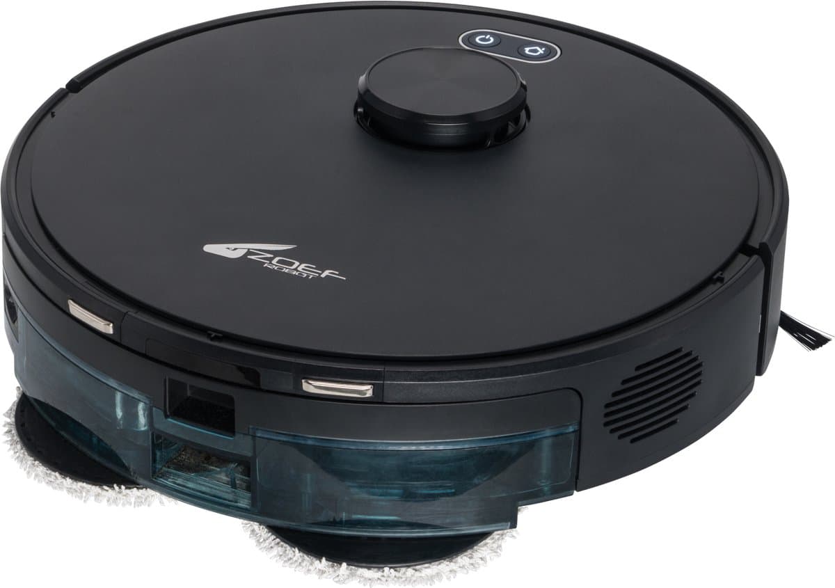 Zoef Robot Robotstofzuiger met dweilfunctie Willem 2.0 - robot vacuum - 6000Pa zuigkracht - Roterende mops - dweilrobot - met laadstation — afbeelding 1