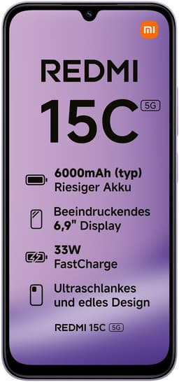 Xiaomi REDMI 15C 5G - 4 GB RAM - 128 GB - Paars — thumbnail 4