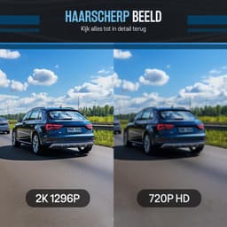 Tech Essentials M1 Pro - Dashcam - 1296P - Wifi - SD Kaart 64GB - USB-C - Voor Auto Camera - Met GPS - Full HD - Parkeermodus - Nachtzicht — thumbnail 3