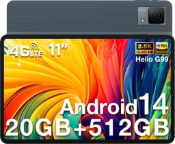 DOOGEE T40 Tablet 11"2,5K 20 GB RAM + 512 GB ROM Android 14 met Helio G99 Batterij 8580 mAh 16 MP + 8 MP,Grijs — thumbnail 1