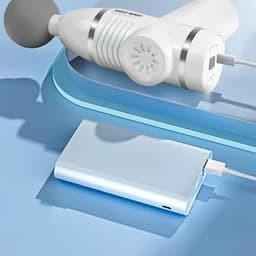 12 massagekoppen mini gezichtspistool oplaadbare nekmembraan spiermassager massagepistool nieuw product — thumbnail 2