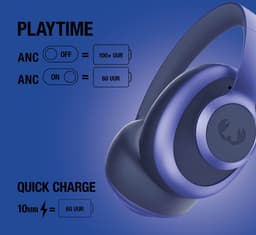 FRESH 'N REBEL Clam Ace 2 Over-ear Draadloze hoofdtelefoon met Noise-cancelling True Blue — thumbnail 3