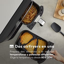 900W Hot Air Fryer 9L met LED Touch Screen en 11 functies | Dubbele friteuse — thumbnail 2