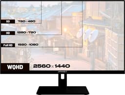 JAPANNEXT Touchscreen Monitor Wit 27" IPS WQHD (2560x1440) met verstelbare arm | JN-IPS27WQHDR-C65W-FLD-T — thumbnail 5