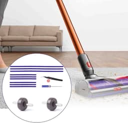 Geschikt voor Reserveonderdelen voor Dyson V8-wielen. Gerelateerde accessoires. Zachte pluche strips + assen + zwenkwielen. Reserveonderdelen voor Dyson V6, V7, V10 en V11 stofzuigers. Compatibel met Dyson V8. — thumbnail 4