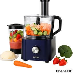 Ohana DT - Keukenmachine - Foodprocessor - Blender - 1100W - 11 in 1 Multifunctioneel - 3.2 Liter - RVS - Donkerblauw — thumbnail 1