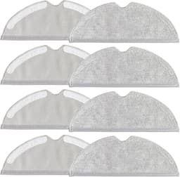 8 stuks - Dweildoeken - geschikt voor Roborock Q7 / Q7+ / Q7 MAX+ / S50 / S5-serie / S6-serie / T4-serie / T6-serie / T7 / T7 PRO / T8 - Wasbare Dweildoek - dweilpads vervanging - microvezeldoekjes — thumbnail 1