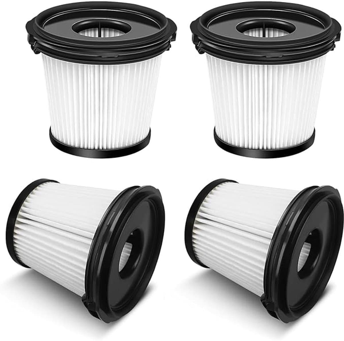 4-pack vervangende filters geschikt voor Shark Detect Pro draadloze stofzuigers IW3611DE, IW3612EU, IW1611DE, BU3521EU, BU1120EU, wasbaar en herbruikbaar voor filters, stofbakken en onzuiverheden — afbeelding 1