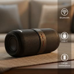 Sonume Base - Draagbare Bluetooth Speaker - 8 Uur Speeltijd - 40 Watt - Draadloze Muziek Box - IPX5 Waterbestendig - Krachtige Bass - Speaker Bluetooth - Bluetooth Box - Portable Speaker - Zwart — thumbnail 2