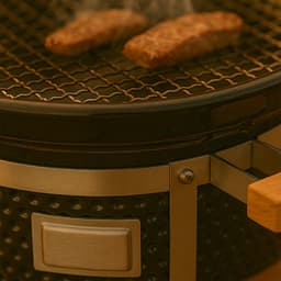 LIVIN' Ronde Shichirin BBQ - Barbecue - Tafelgrill - Hibachi - Japanse BBQ Grill - Keramische Japanese Yakitori Grill - Geschikt Voor Binchotan Houtskool - 2 t/m 6 Personen - Grilldoorsnede 29.8 cm — thumbnail 3