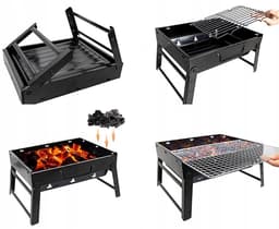 Draagbare Koolgrill in Kofferformaat - Compact en Opvouwbaar — thumbnail 2