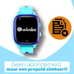 Wiesba WB15 - smartwatch kinderen - gps horloge kind - kinderhorloge bellen - gps tracker kinderhorloge - kinderhorloge met gps - kinderhorloge - Blauw — thumbnail 5