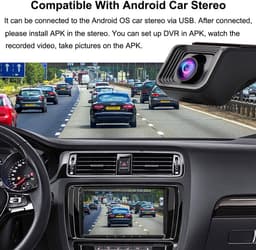 USB Android 1080P Auto Dash Cam Videorecorder ADAS Auto HD Recorder — thumbnail 3