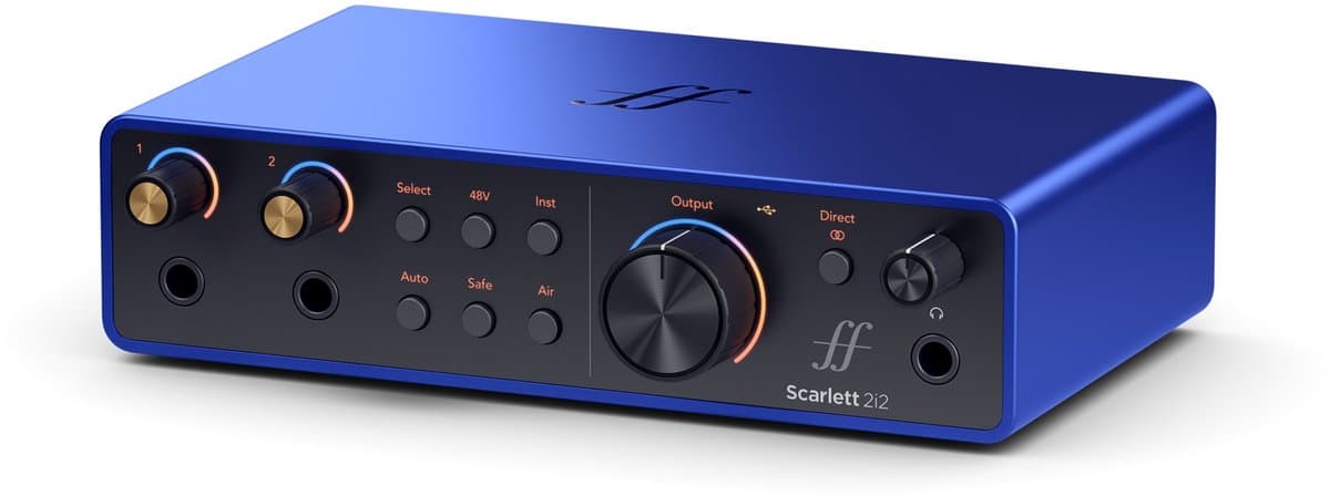 Focusrite Scarlett 2i2 Anniversary Edition Limited Edition Audio Interface (Blauw) — afbeelding 1