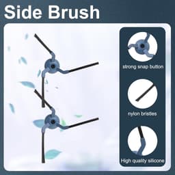11 stuks accessoires geschikt voor Eufy X10 Pro Omni Robotstofzuiger - Stofzuiger onderdeel - 1 Hoofdborstel, 4 Zijborstels, 2 Filters, 2 Stofzakken, 2 Dweilpads — thumbnail 5