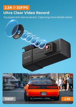 Lexium Dashcam - Daschcams - Auto - Camera - Vooruit - Achteruit - Video - Autobeveiliging - Parkeerbeveiliging - Recording - Dag en Nacht - Schadepreventie — thumbnail 4