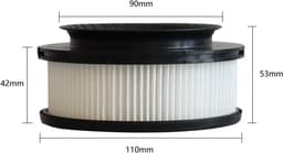 Motorfilters - 3 stuks - Post Motor Filter - Geschikt voor ROWENTA X-Force Flex 11.60 12.60 14.60 15.60 Cordless Vacuum Cleaner - Vervangt - Filter - Vervanging ZR009008 — thumbnail 2