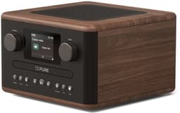 Pure Classic C-D4 - De leuke compacte digitale radio met cd-speler, Koffiebruin/Walnoot — thumbnail 1