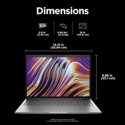 HP - ZBOOK POWER G11- 16” Full HD 400 nits - Intel Ultra 7 165H - 32 GB DDR 5 - 1 TB SSD - RTX 2000 ADA 8GB — thumbnail 3