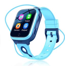 ISHIVA® GPS Horloge Kind geschikt voor Simkaart (4G GPS)–Smartwatch Kinderen met HD-camera & Videobellen - Kinder Smartwatch - Smartwatch Kind-1000 mAh Long Battery–IP65 Waterdicht–SOS Knop–School Mode-Veilige Zones-GPS Tracker–2 Jaar Garantie–Blauw — thumbnail 1