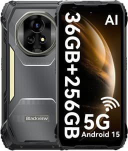 Blackview XPLORE 2 - Robuuste Smartphone - 5G - 36GB RAM - 256GB ROM - 20000mAh - 120W snel opladen - 6.73 inch QHD+ AMOLED-scherm - Nachtzicht - Android 15 - Robuuste Telefoon - NFC - GPS - Zwart — thumbnail 1
