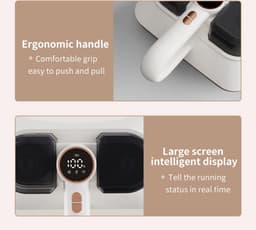 Handheld Stofzuiger - Bedstofzuiger - Draadloze Matrasstofzuiger - met HEPA-filter, 253,7 nm UV-C-lamp - 16 kPa Zuigkracht - Verbrede Zuigopening - Grote Stofcapaciteit - Laag Geluidsniveau - Wit — thumbnail 4