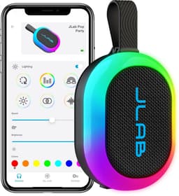 JLab Pop Mini Bluetooth Speaker Draadloos - Draagbare Muziekbox - 8 uur Batterijduur - 5 Watt - IPX6 Waterproof - Multipairing - Instelbare Party Lights - App Equalizer - Zwart — thumbnail 5