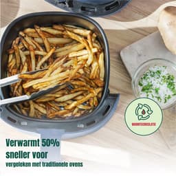 MMP® Mini airfryer - Airfryer - Airfryer klein - Blauw - 23cm x 29cm x 30cm — thumbnail 3
