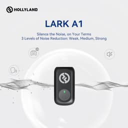 Hollyland LARK A1 Combo Mini Wireless Microphone for iPhone and Android (2 TX + USB-C RX + Lightning RX + Charging Case), Magnetic Mic for YouTube, TikTok, Podcasts, Vlogging (Black) — thumbnail 4