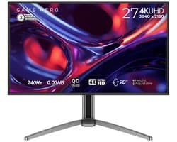 GAME HERO® 27 inch 4K QD-OLED 0.03 ms Gaming Monitor - 240Hz