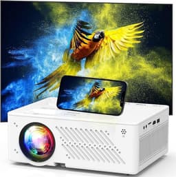 SCH® Draagbare beamer - Beamer - Projector - Mini Beamer - Wit - 26cm x 25cm x 12cm — thumbnail 1