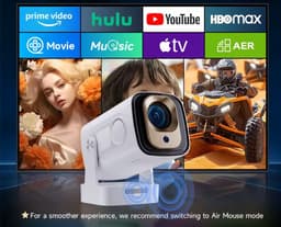 HY310 Mini Beamer – Full HD 1080P Projector – Android 11 – WiFi – Draagbare Thuisbioscoop — thumbnail 3