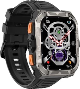 Blackview W80 Pro - Smartwatch - Bluetooth 5.3 - 900 mAh - IP68 Zwemmen - LED-zaklamp - Stappenteller - Slaapmonitor - Saturatiemeter - Zwart — thumbnail 2