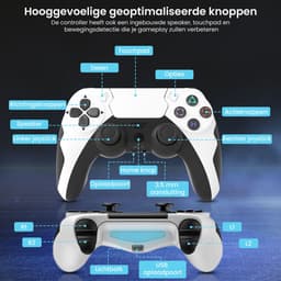 PS4 Controller Draadloos - Controllers Geschikt voor Playstation 4 & PC - PowerPlay Gaming Accesoires - Bluetooth — thumbnail 5